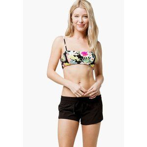Rip Curl Women's Classic Surf 2" Boardshort Solid Swim Boardie Short L Black